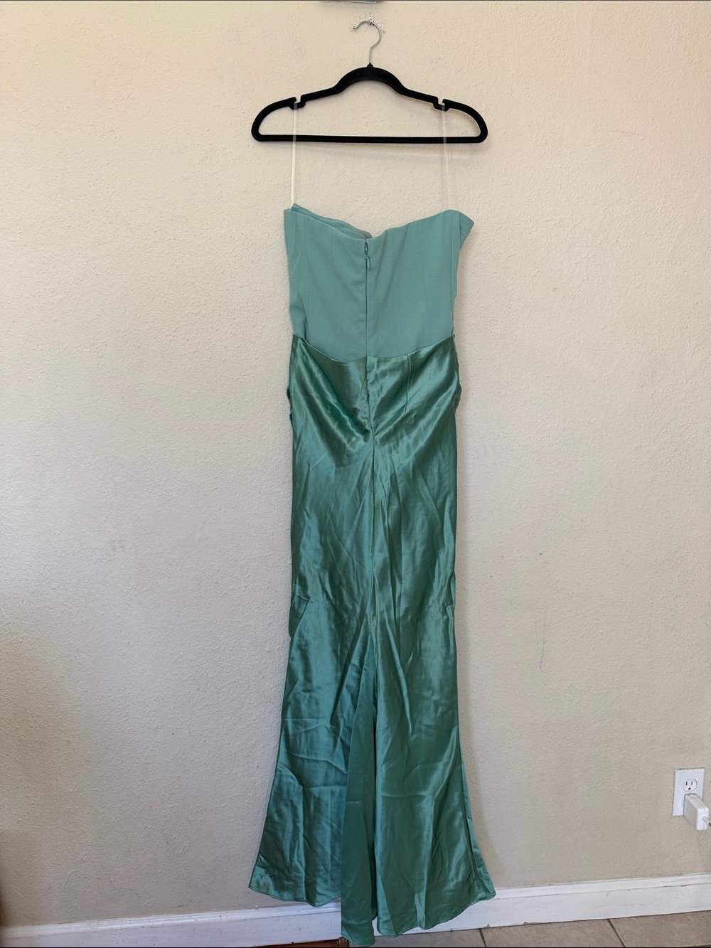 House of CB Persephone Jade Strapless Corset Maxi Dress Green Womens Size M D-DD - Picture 15 of 15